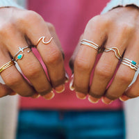 Baguette Crescent Stackable Ring Pack Gallery Thumbnail