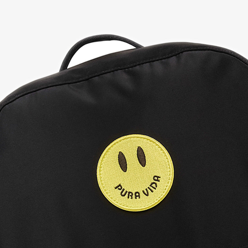 Black Smiley Face Classic Backpack 7