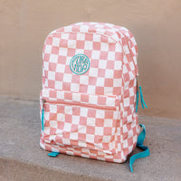 Pink Checkered Classic Backpack Gallery Thumbnail