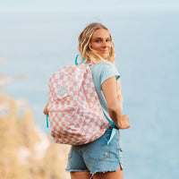 Pink Checkered Classic Backpack Gallery Thumbnail