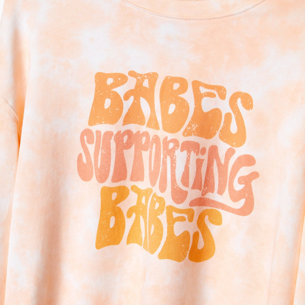 Babes Supporting Babes Oversized Crew Fleece 6