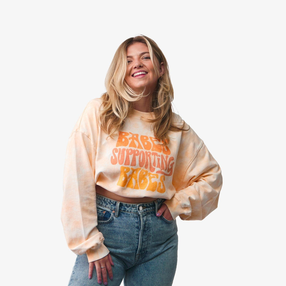 Babes Supporting Babes Oversized Crew Fleece 7