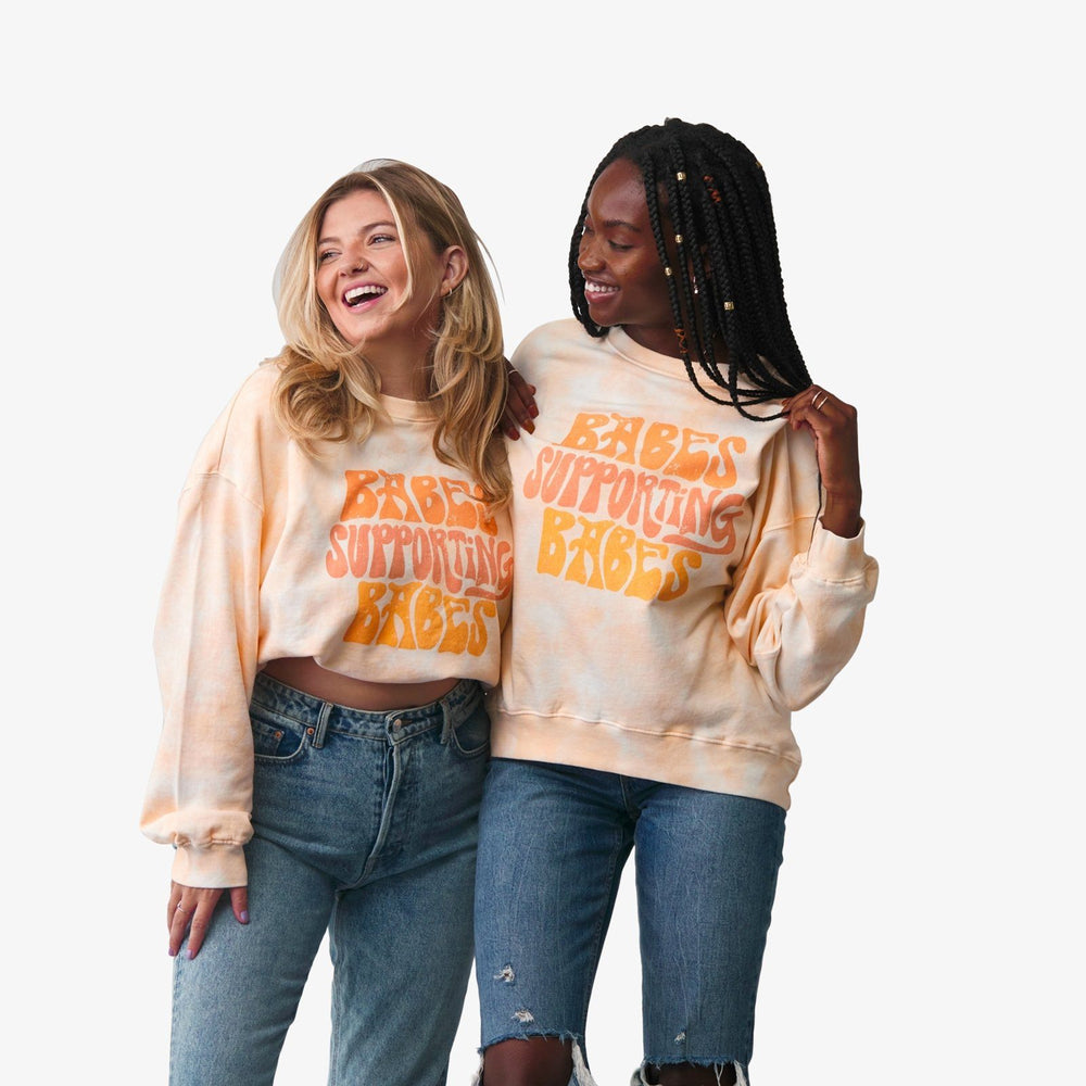 Babes Supporting Babes Oversized Crew Fleece 4