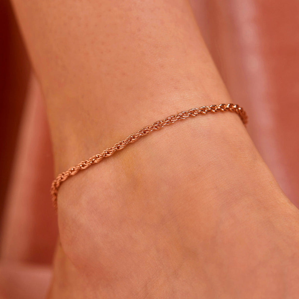 Twisted Rope Chain Anklet 2