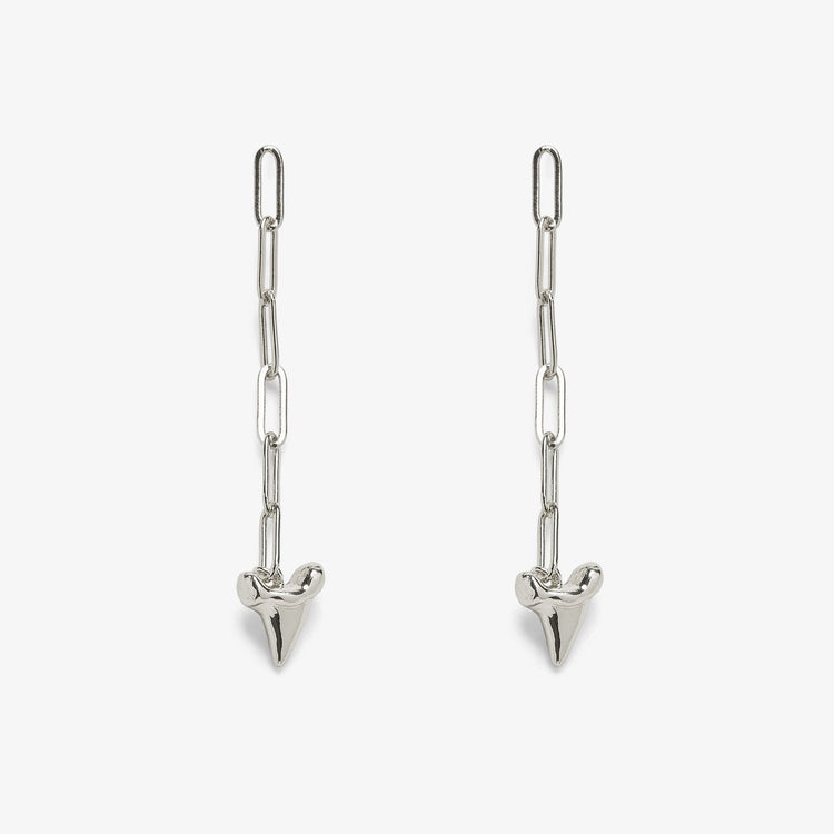 Shark Tooth Chain Earrings