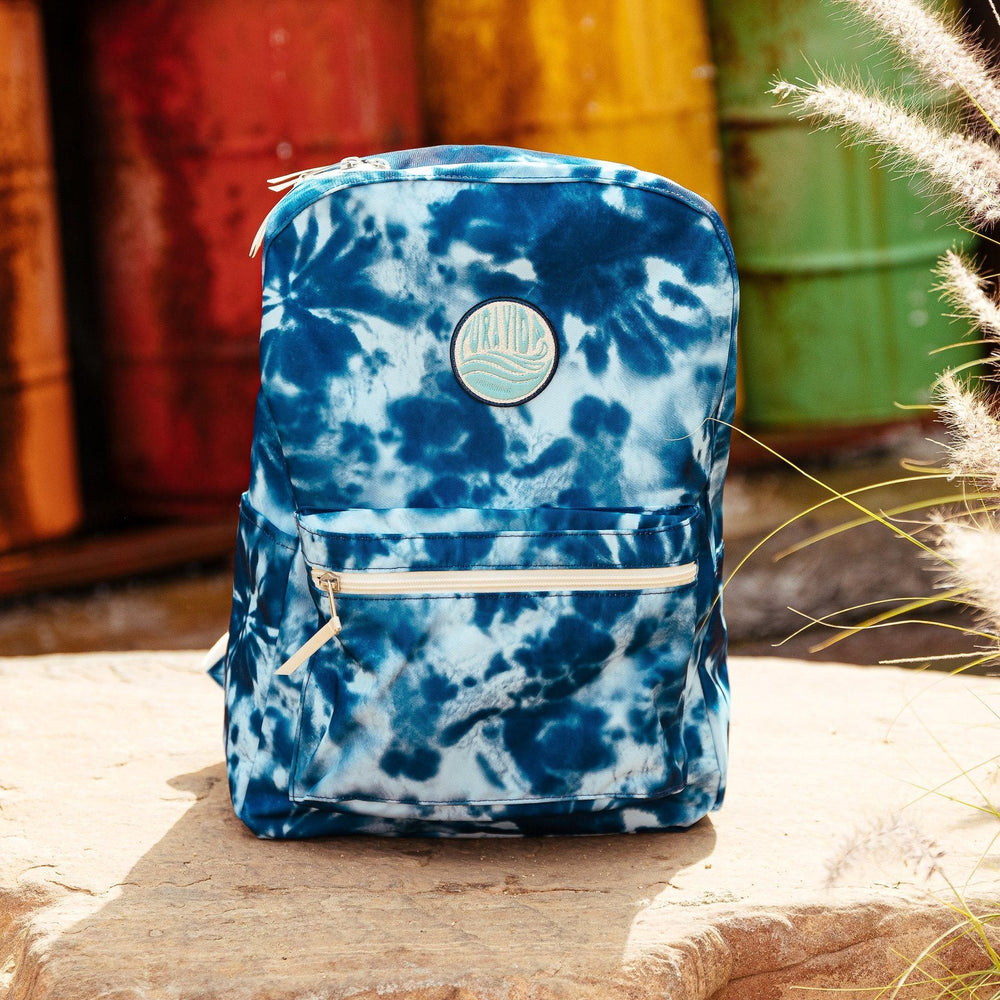 Blue Tie Dye Classic Backpack 9