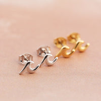 Wave Stud Earrings Gallery Thumbnail