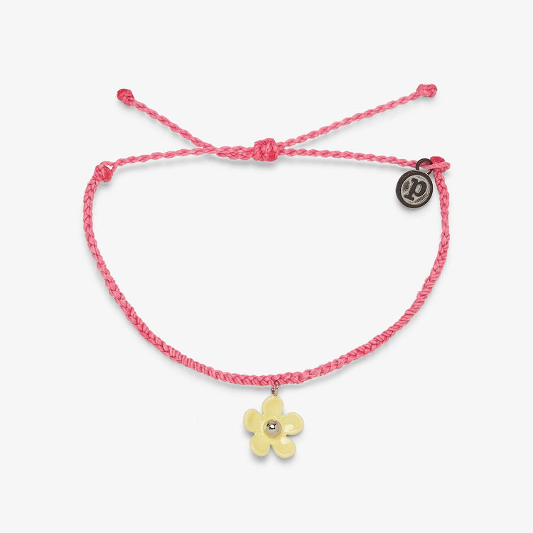 Solstice Enamel Flower Charm Bracelet