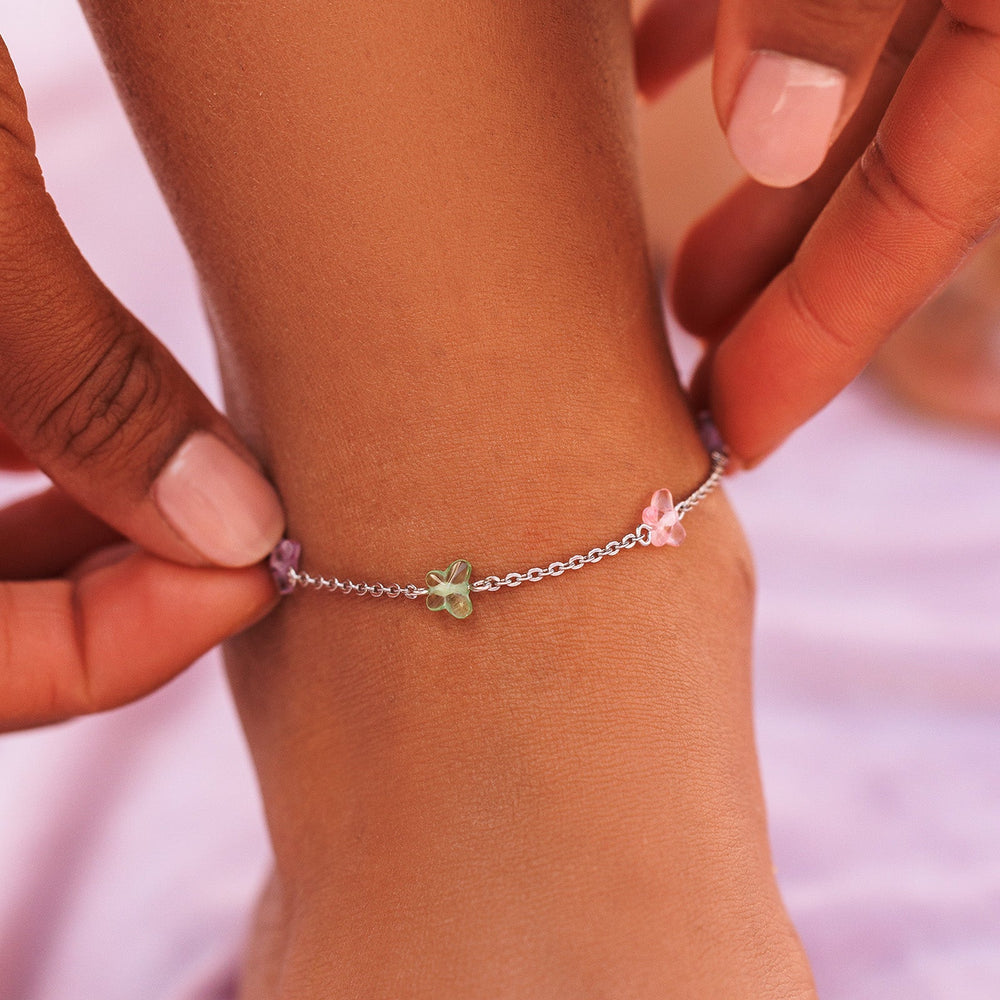 Glass Butterfly Anklet 3