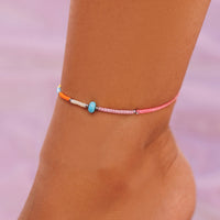 Wonderland Seed Bead Anklet Gallery Thumbnail