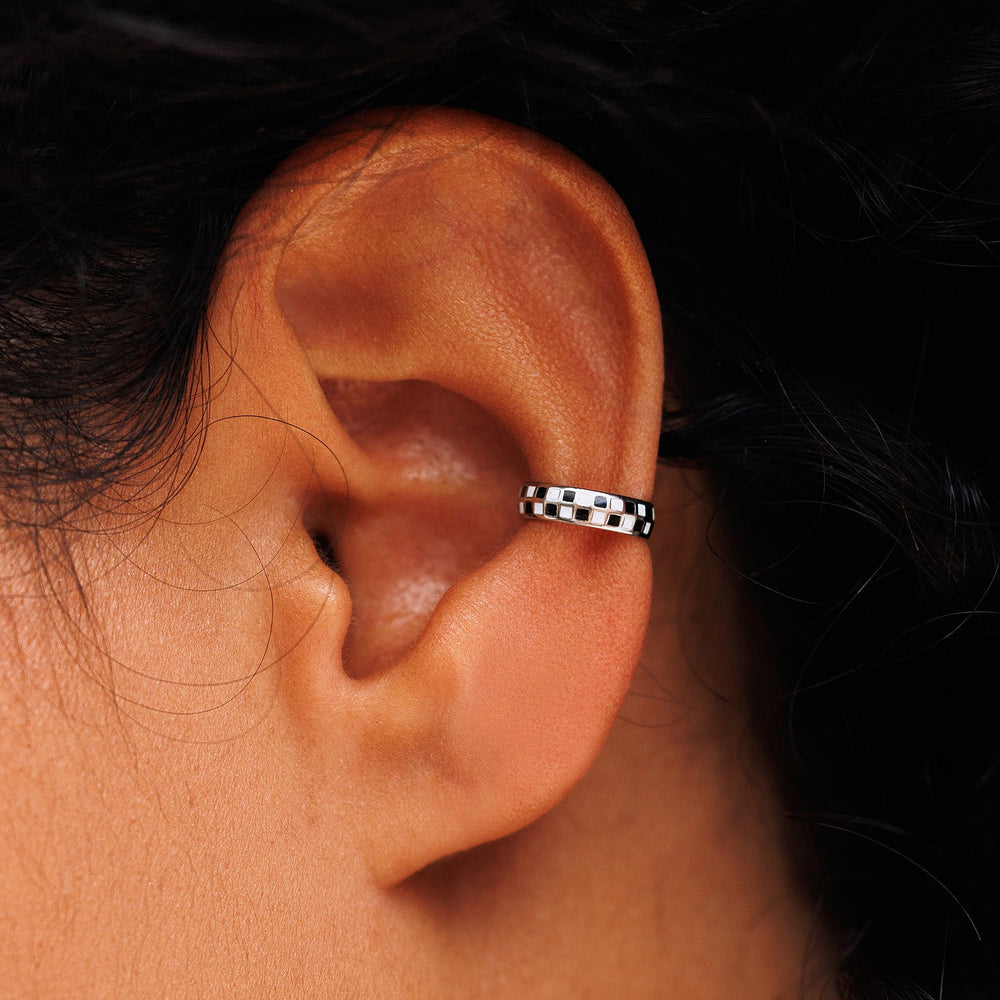 Checkerboard Ear Cuff 5