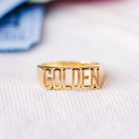 Golden Signet Ring Gallery Thumbnail