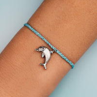 Mother of Pearl Dolphin Charm Bracelet Gallery Thumbnail