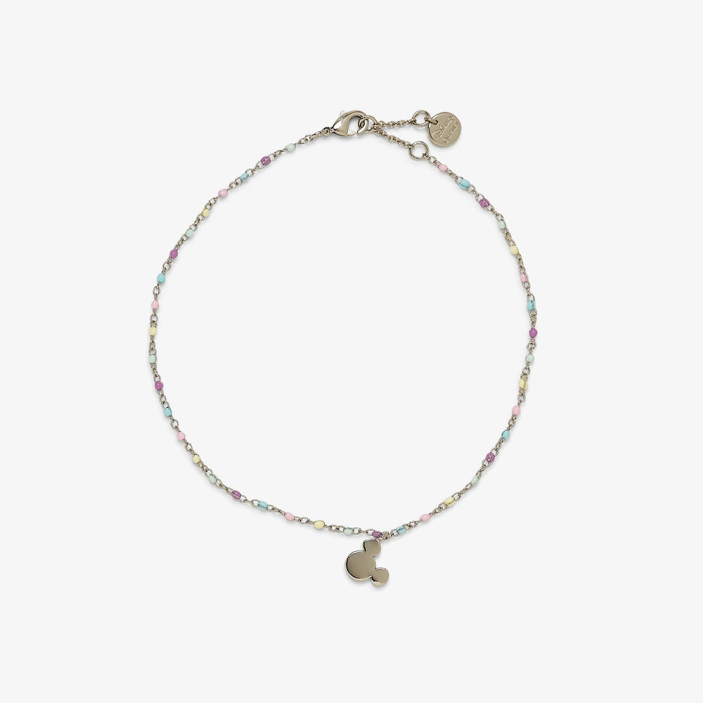 Disney Mickey Mouse Enamel Bead Chain Anklet 1