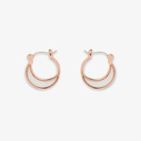 Opal Crescent Hoop Earrings Gallery Thumbnail