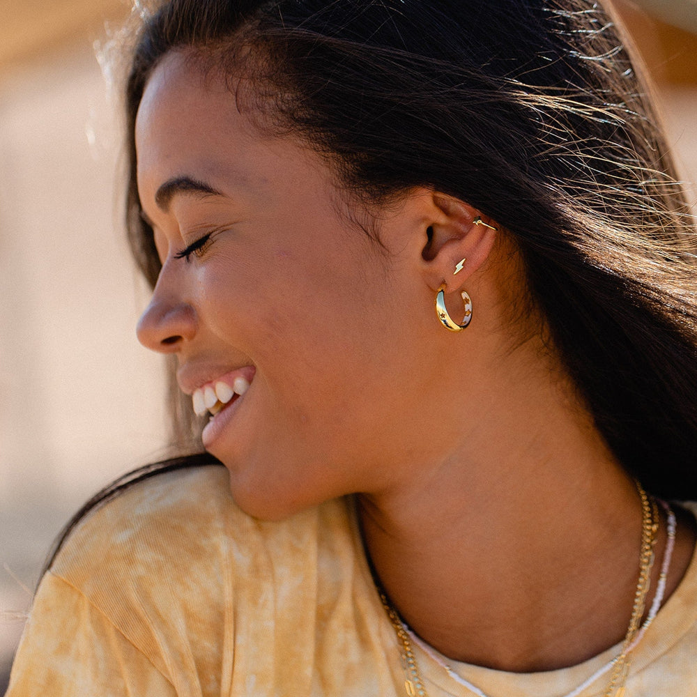 Glowing Stars Hoop Earrings 3