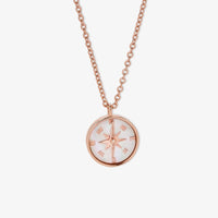 Mother of Pearl Compass Necklace