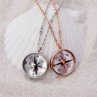 Mother of Pearl Compass Necklace Gallery Thumbnail