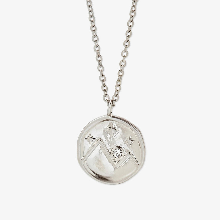 Crystal Mountain Coin Necklace