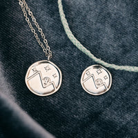 Crystal Mountain Coin Necklace Gallery Thumbnail