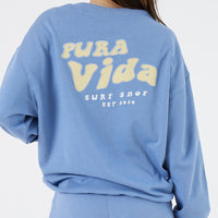 70'S Surf Shop Oversized Crew Fleece Gallery Thumbnail