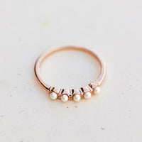 Mini Pearl Pavé Ring Gallery Thumbnail