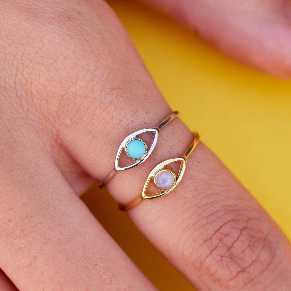 Gemstone Eye Ring 12