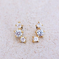 Estrella Gemstone Stud Earrings Gallery Thumbnail