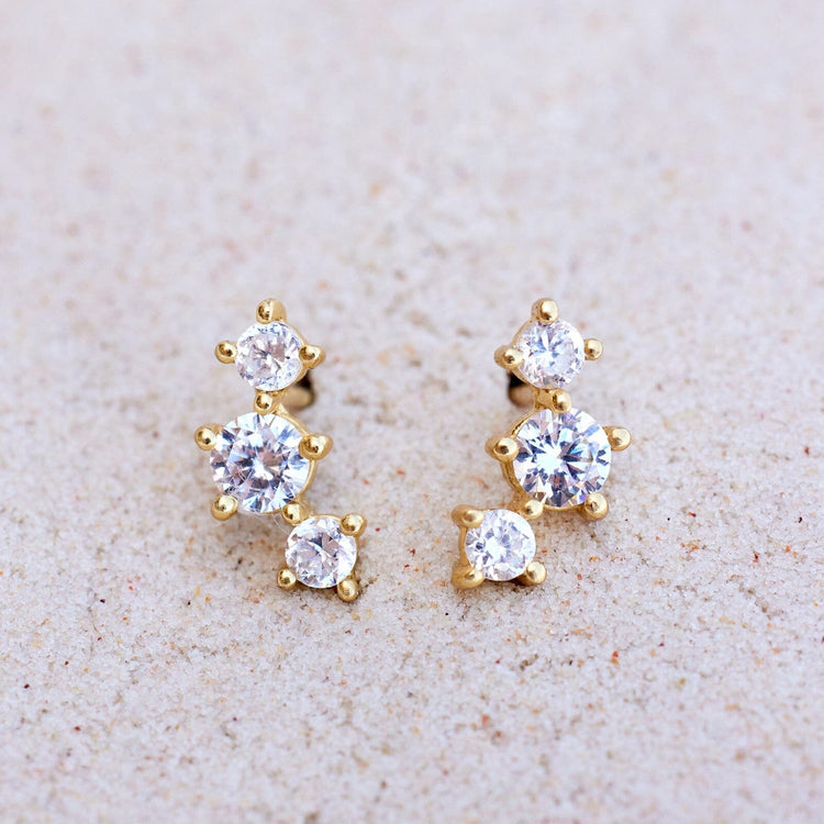 Estrella Gemstone Stud Earrings