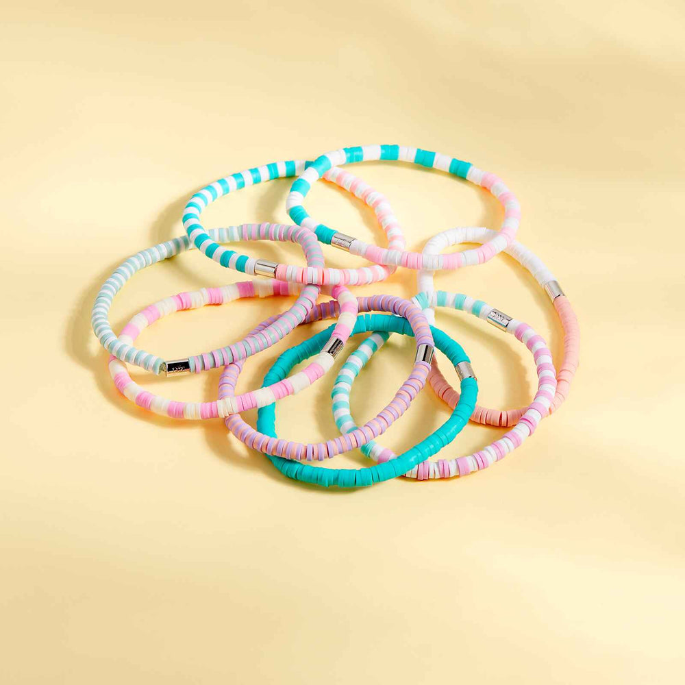 Vacation Vibes Spring Break Stretch Bracelet Set of 8 7