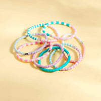 Vacation Vibes Spring Break Stretch Bracelet Set of 8 Gallery Thumbnail