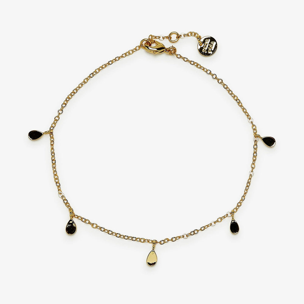 Teardrop Charm Chain Anklet 2