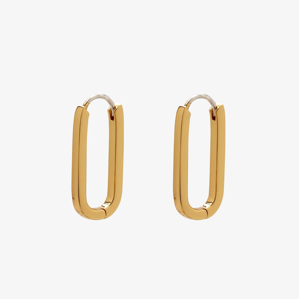 Oval Hoop Earrings 1