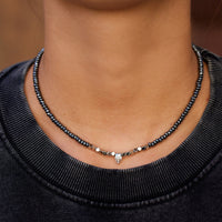 Hematite Choker with Skull Gallery Thumbnail