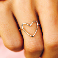 Heart Ring & Necklace Set Gallery Thumbnail