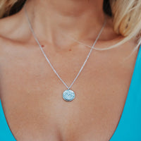 Crystal Mountain Coin Necklace Gallery Thumbnail