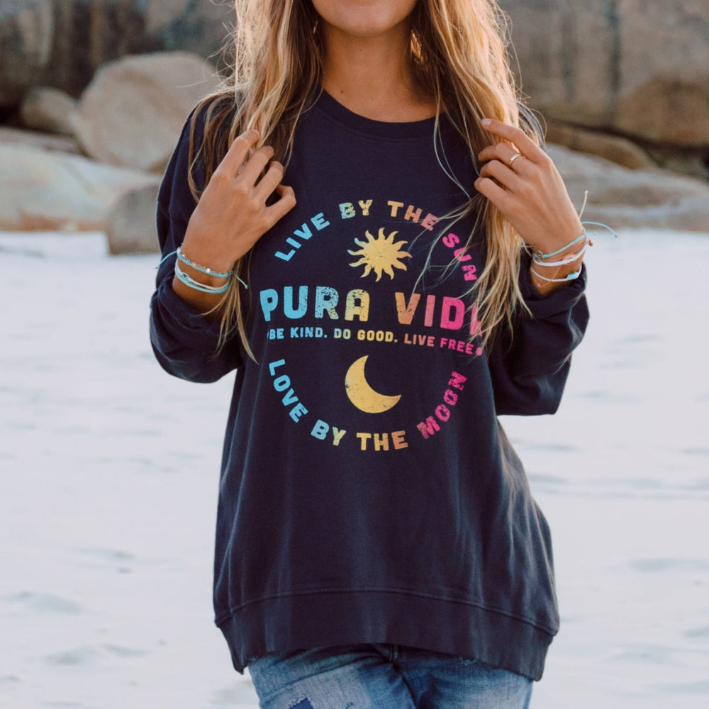 Live by the Sun Oversized Crew Fleece 5