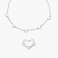 Heart Ring & Necklace Set