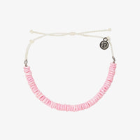 Pink Puka Shell Cord Bracelet Gallery Thumbnail