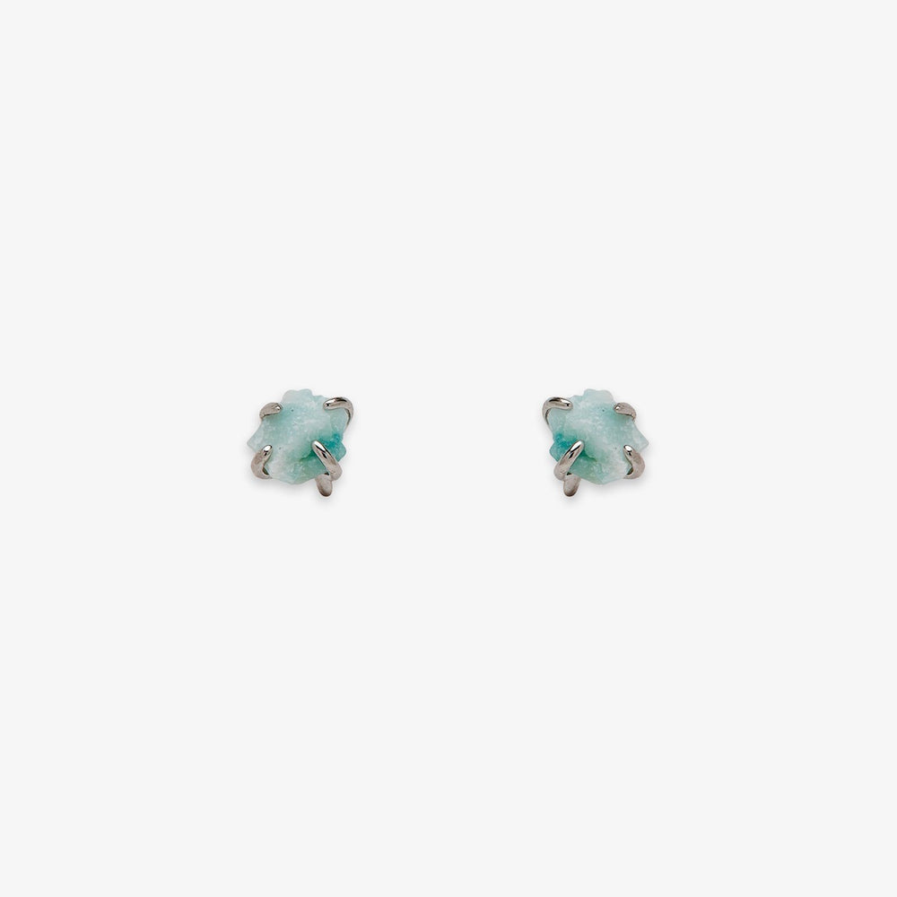 Raw Gemstone Stud Earrings 4